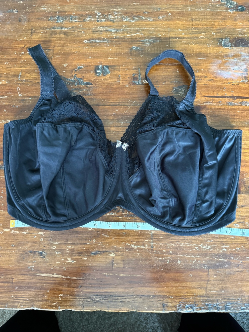 Black Unlined underwire bra